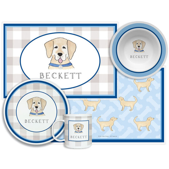 Happy Tails 4-Piece Dinnerware Set