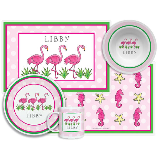 Flamingo Fun 4-Piece Dinnerware Set