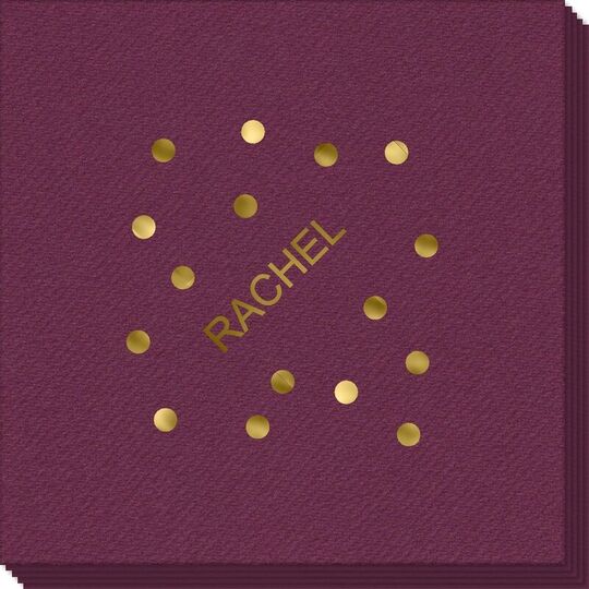 Confetti Dot Party Linen Like Napkins