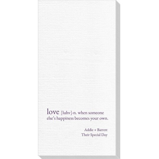 Definition of Love Deville Guest Towels