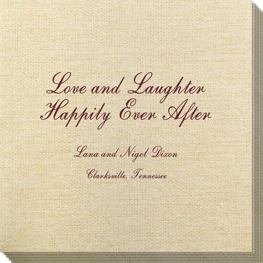 Love and Laughter Bamboo Luxe Napkins