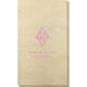 Shaped Diamond Monogram with Text Bamboo Luxe Guest Towels Image 1 of 2