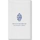 Shaped Oval Monogram with Text Linen Like Guest Towels Image 2 of 2