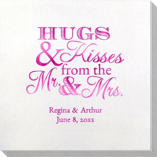 Hugs and Kisses Bamboo Luxe Napkins