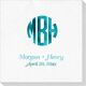 Rounded Monogram with Text Deville Napkins Image 1 of 2