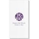 Rounded Monogram with Text Deville Guest Towels Image 2 of 2