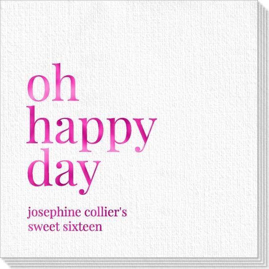 Oh Happy Day Deville Napkins