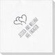 Modern Double Hearts Deville Napkins Image 2 of 2