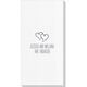 Modern Double Hearts Deville Guest Towels Image 2 of 2