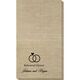 Modern Wedding Rings Bamboo Luxe Guest Towels Image 2 of 3