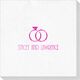 Modern Wedding Rings Deville Napkins Image 1 of 3