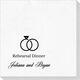 Modern Wedding Rings Deville Napkins Image 2 of 3