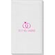 Modern Wedding Rings Linen Like Guest Towels Image 1 of 3