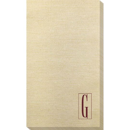 Contempo Monogram Bamboo Luxe Guest Towels