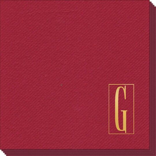 Contempo Monogram Linen Like Napkins