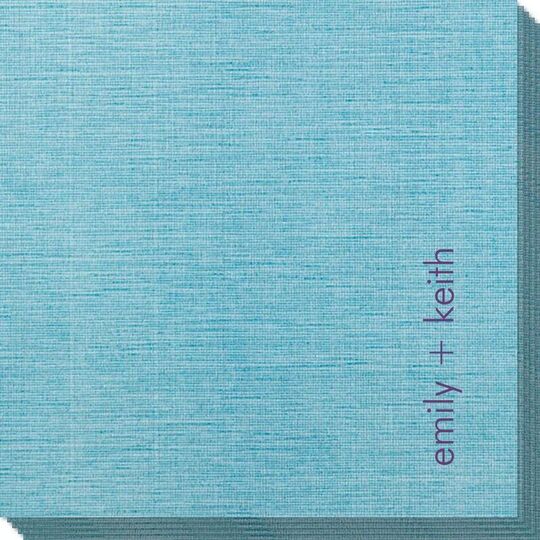 Right Side Name Bamboo Luxe Napkins