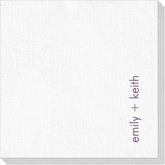 Right Side Name Deville Napkins
