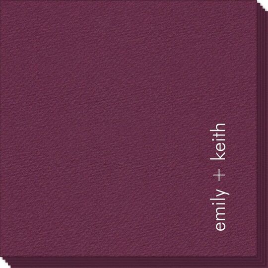 Right Side Name Linen Like Napkins