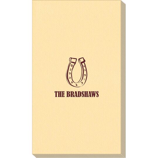 Horseshoe Luck Linen Like Guest Towels