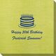 Sophisticated Birthday Cake Bamboo Luxe Napkins Image 1 of 2