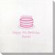 Sophisticated Birthday Cake Bamboo Luxe Napkins Image 2 of 2