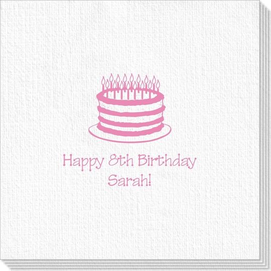 Sophisticated Birthday Cake Deville Napkins