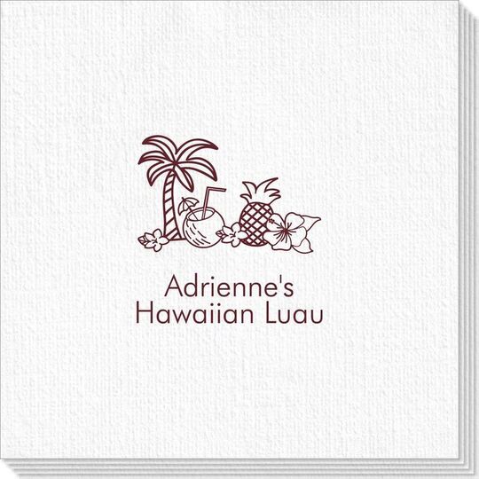 Tropical Hawaiian Luau Deville Napkins