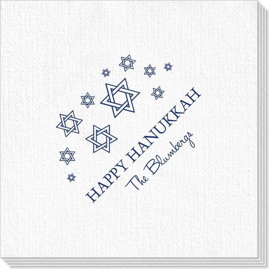 Modern Jewish Star Galaxy Deville Napkins