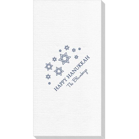 Modern Jewish Star Galaxy Deville Guest Towels