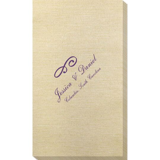 Little Scroll Bamboo Luxe Guest Towels