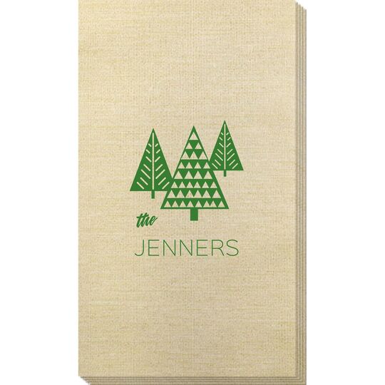 Modern Trees Bamboo Luxe Guest Towels