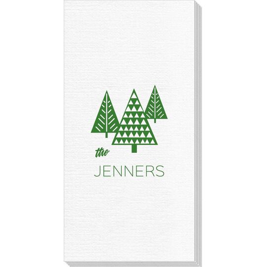 Modern Trees Deville Guest Towels