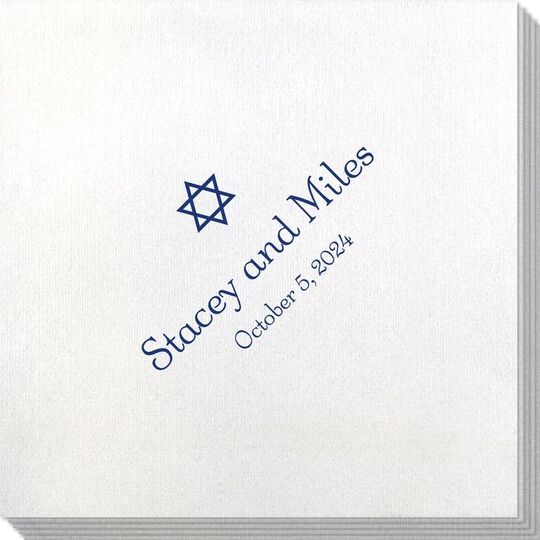 Little Star of David Bamboo Luxe Napkins
