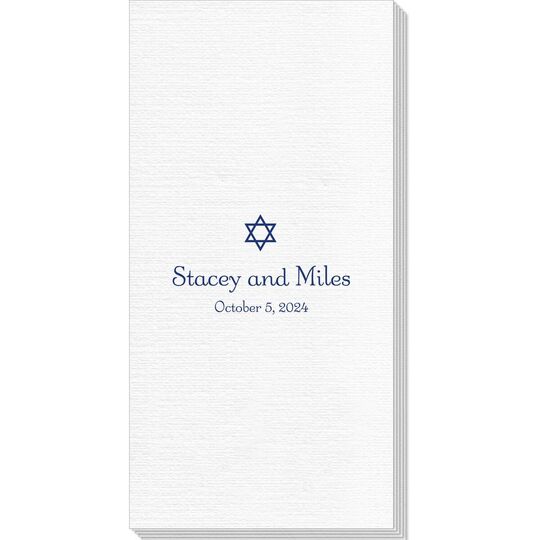 Little Star of David Deville Guest Towels