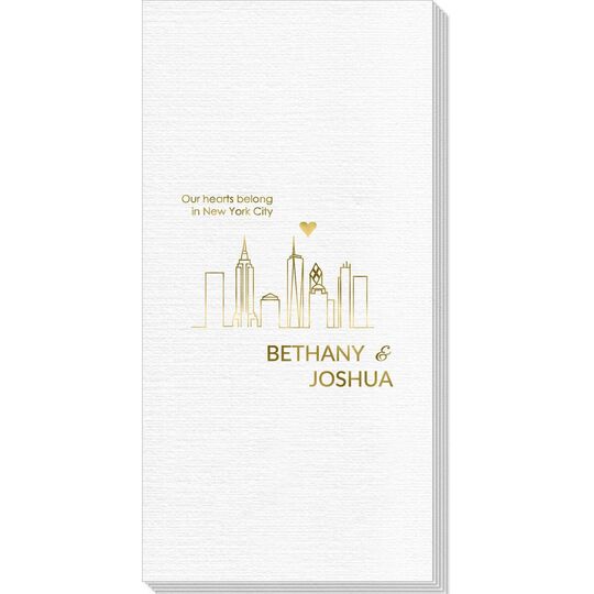 We Love New York City Deville Guest Towels