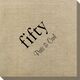 Big Number Fifty Bamboo Luxe Napkins Image 1 of 2