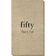 Big Number Fifty Bamboo Luxe Guest Towels Image 1 of 2
