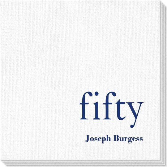 Big Number Fifty Deville Napkins