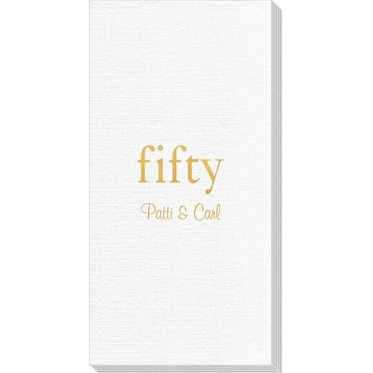 Big Number Fifty Deville Guest Towels