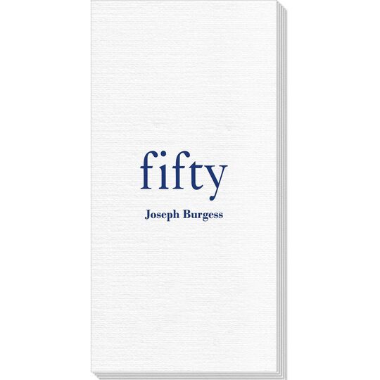 Big Number Fifty Deville Guest Towels