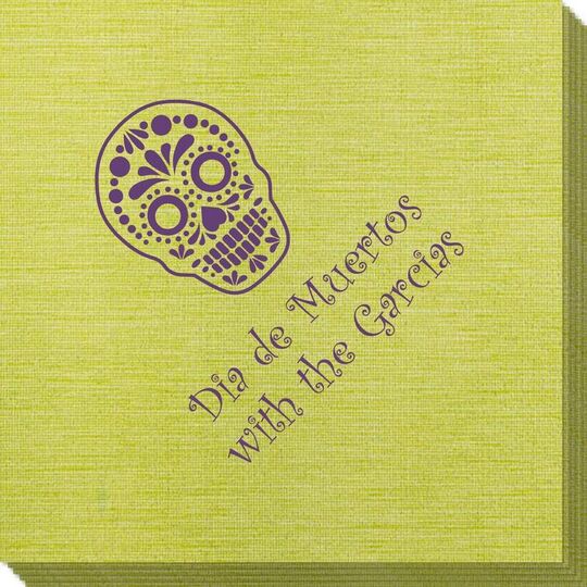 Sugar Skull Bamboo Luxe Napkins