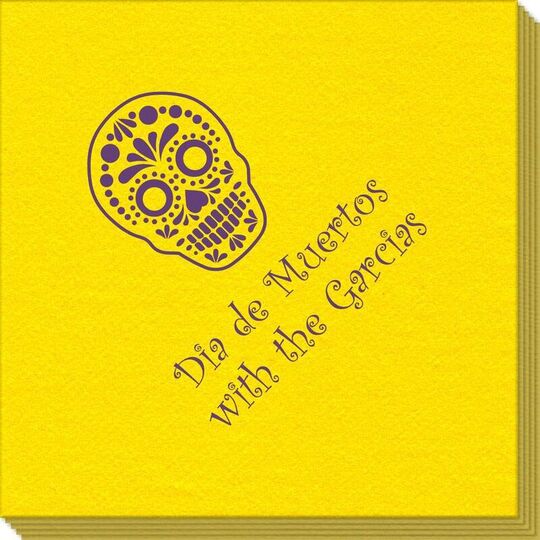 Sugar Skull Linen Like Napkins