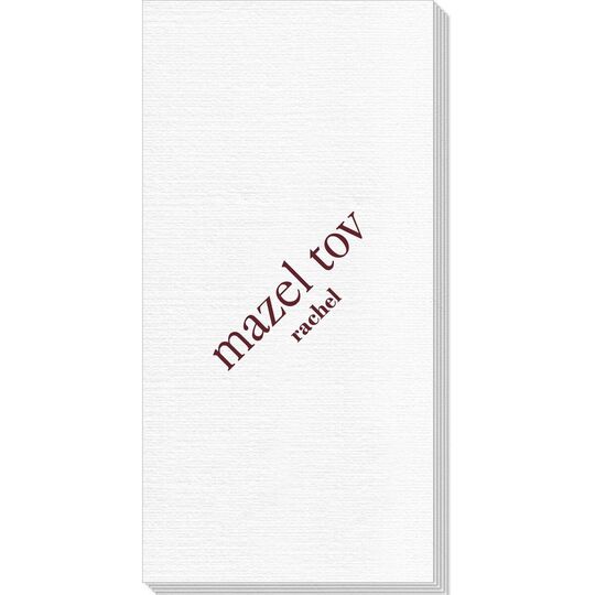 Big Word Mazel Tov Deville Guest Towels