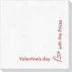Corner Text with Mon Cherie Heart Design Deville Napkins Image 2 of 3