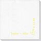 Corner Text with Mon Cherie Heart Design Deville Napkins Image 1 of 3