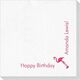 Corner Text with Flamingo Design Deville Napkins Image 1 of 2