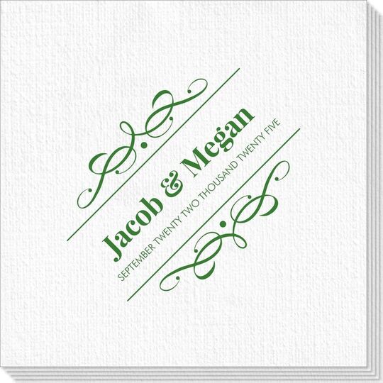 Modern Flourish Framed Deville Napkins