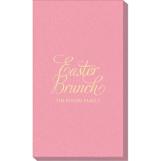 Easter Brunch Linen Like Guest Towels