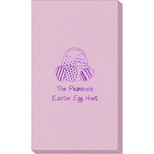 Easter Basket Linen Like Guest Towels