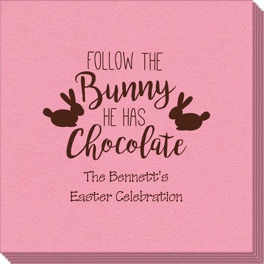 Follow The Bunny Linen Like Napkins